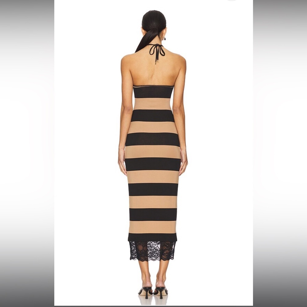 AFRM Ciela Maxi Dress in Almond Stripe - Picture 2 of 5